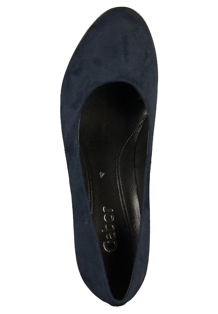 Gabor Pumps Lederimitat Dunkelblau - surf4shoes