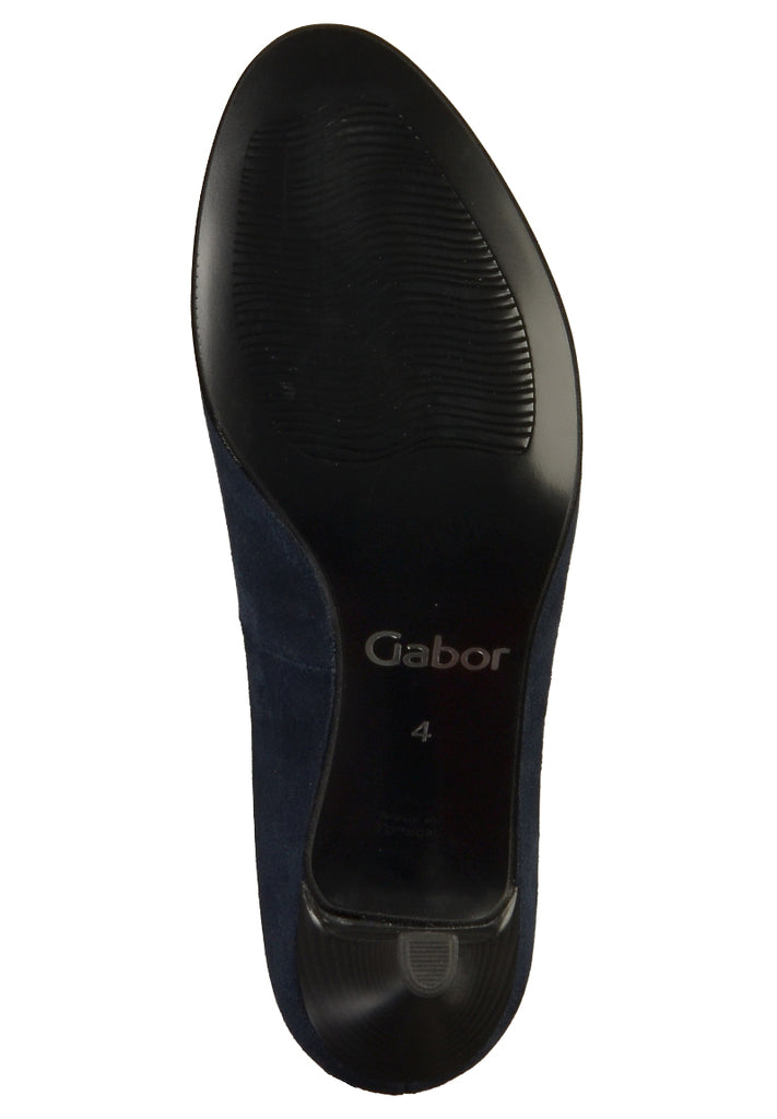 Gabor Pumps Lederimitat Dunkelblau - surf4shoes