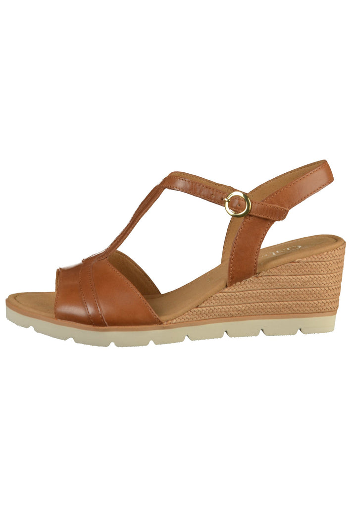 Gabor Sandalen Leder Hellbraun - surf4shoes