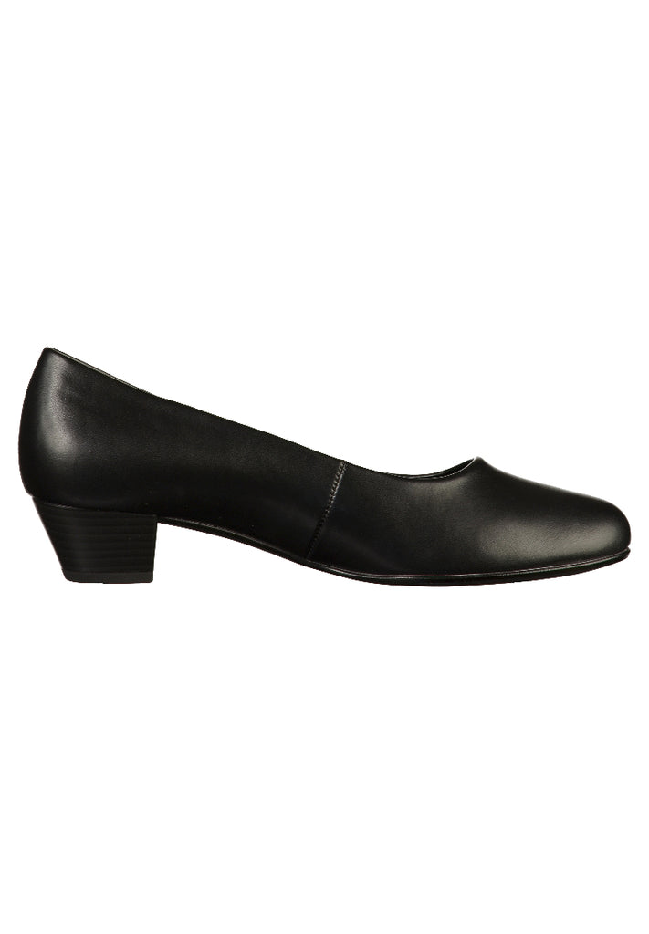 Gabor Pumps Lederimitat Schwarz - surf4shoes