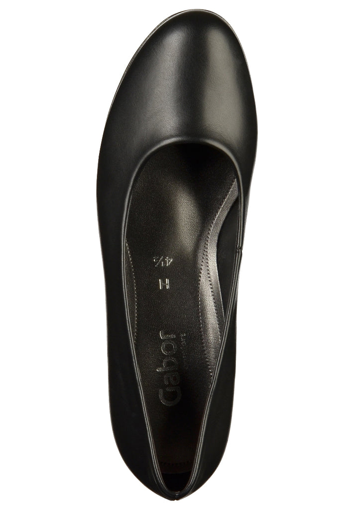 Gabor Pumps Lederimitat Schwarz - surf4shoes