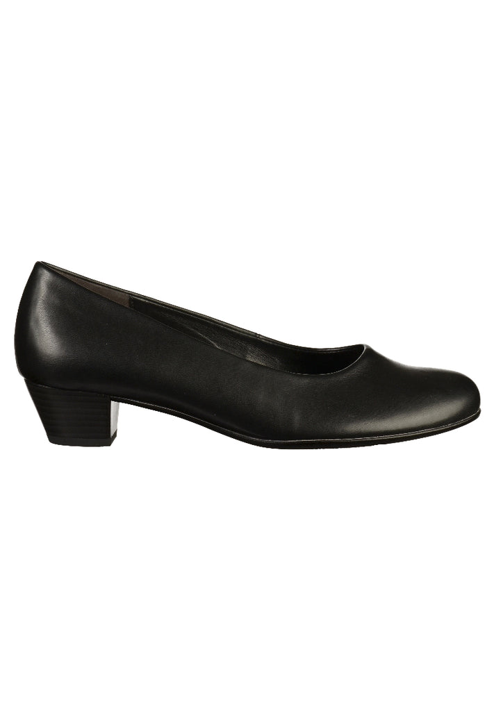 Gabor Pumps Lederimitat Schwarz - surf4shoes