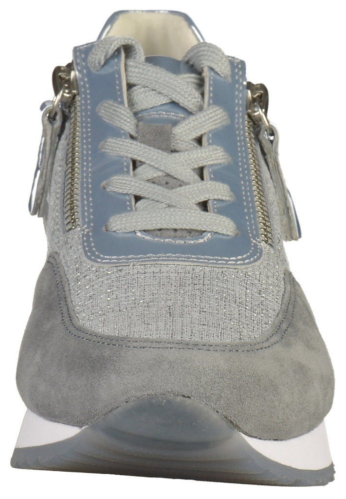 Gabor Sneaker Veloursleder Silber - surf4shoes