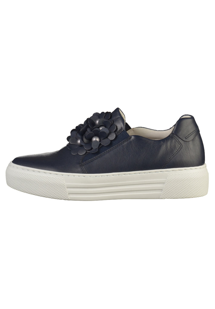 Gabor Slipper Leder Dunkelblau - surf4shoes