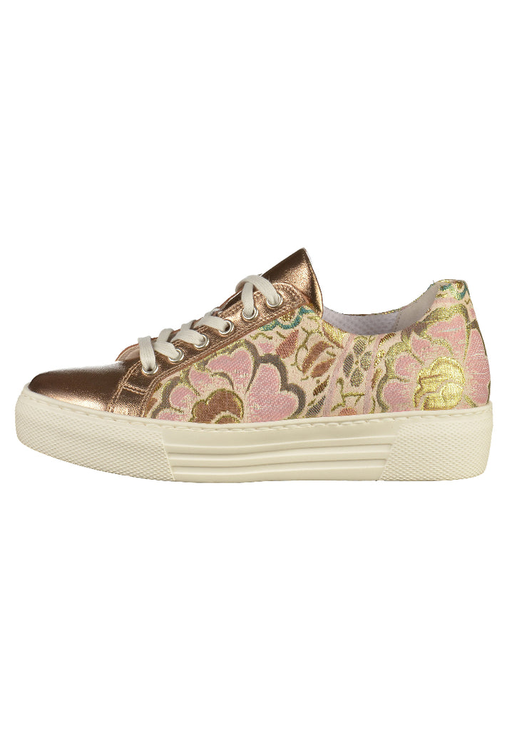 Gabor Halbschuhe Leder/Textil Beige - surf4shoes