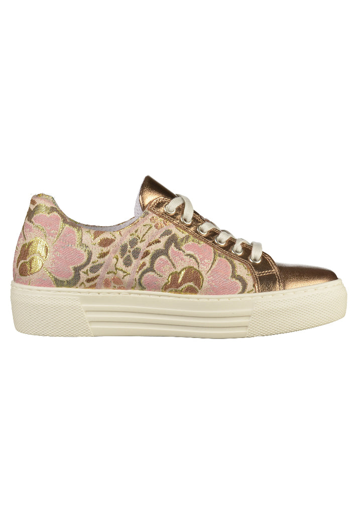 Gabor Halbschuhe Leder/Textil Beige - surf4shoes
