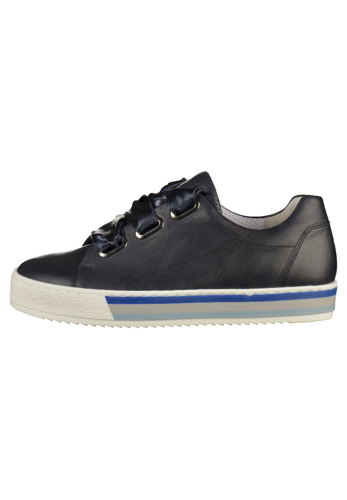 Gabor Halbschuhe Leder Dunkelblau - surf4shoes