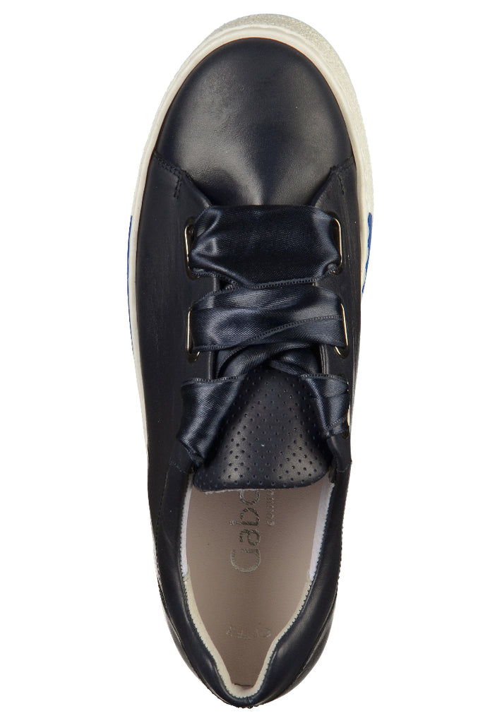 Gabor Halbschuhe Leder Dunkelblau - surf4shoes