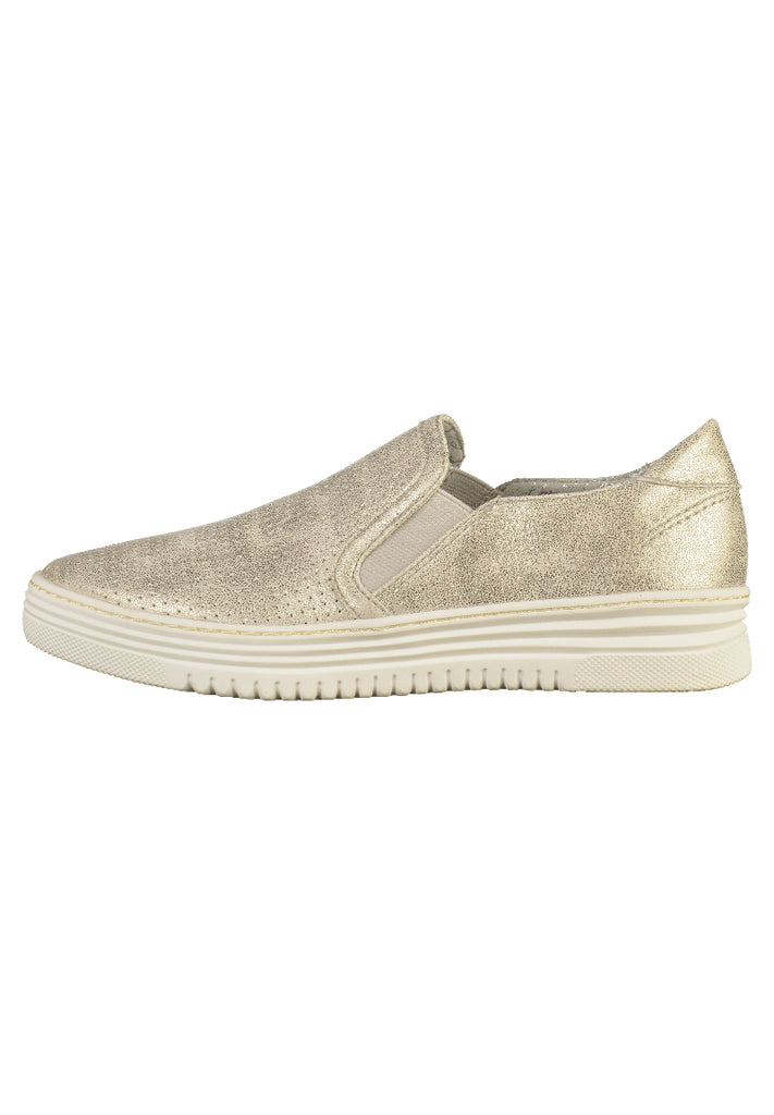 Jana Slipper Lederimitat Gold - surf4shoes