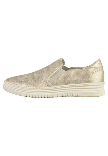 Jana Slipper Lederimitat Gold - surf4shoes