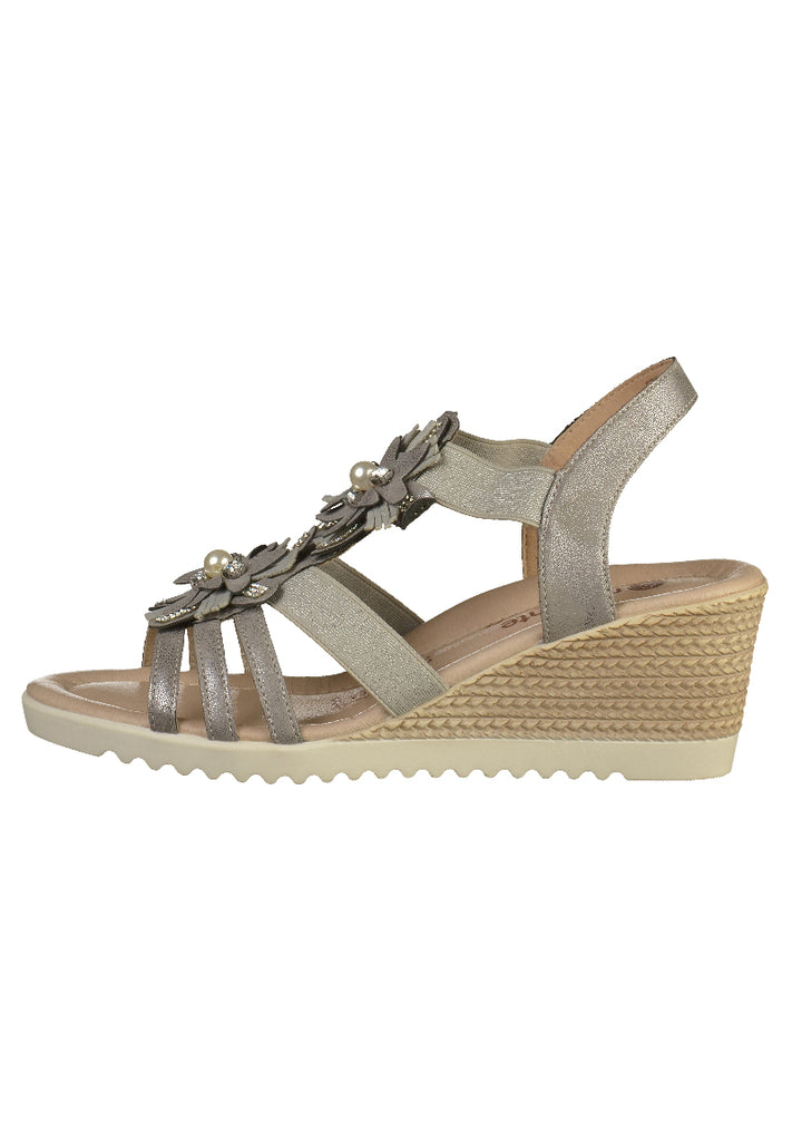 Remonte Sandalen Lederimitat Grau - surf4shoes
