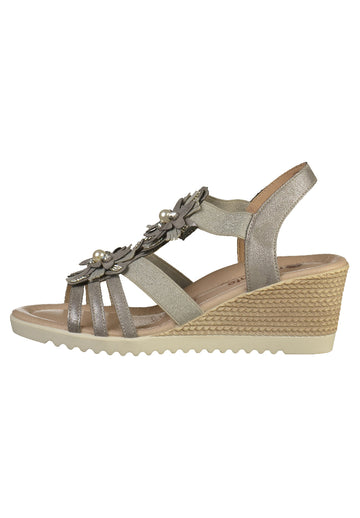 Remonte Sandalen Lederimitat Grau - surf4shoes