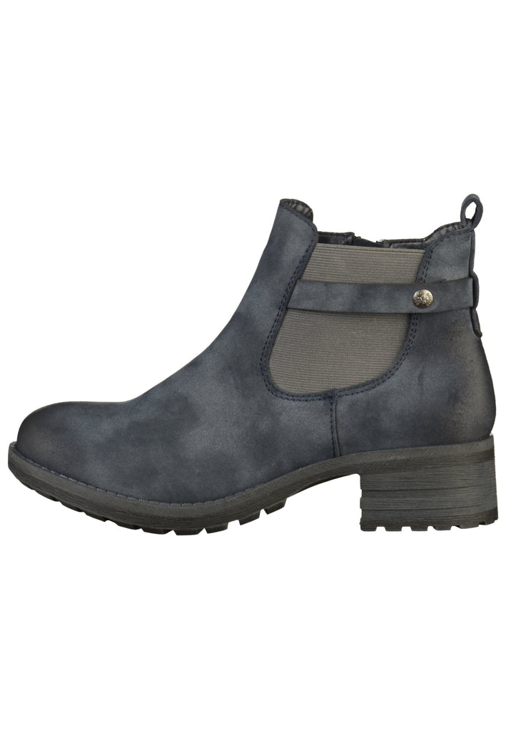 Rieker Stiefelette Lederimitat Blau - surf4shoes