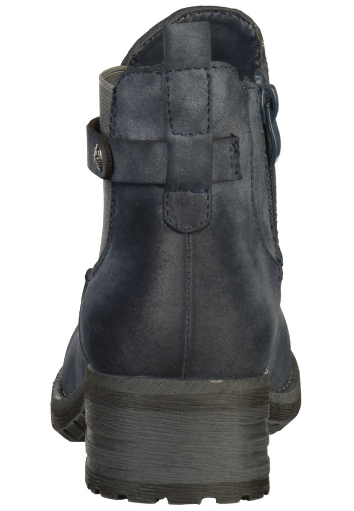 Rieker Stiefelette Lederimitat Blau - surf4shoes