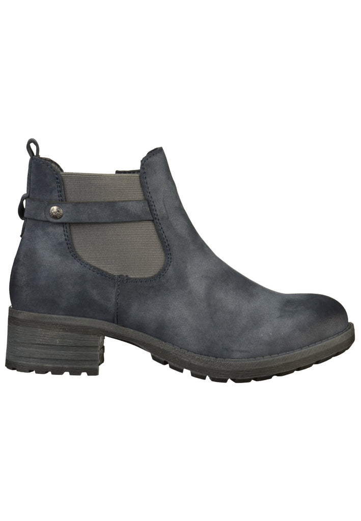 Rieker Stiefelette Lederimitat Blau - surf4shoes