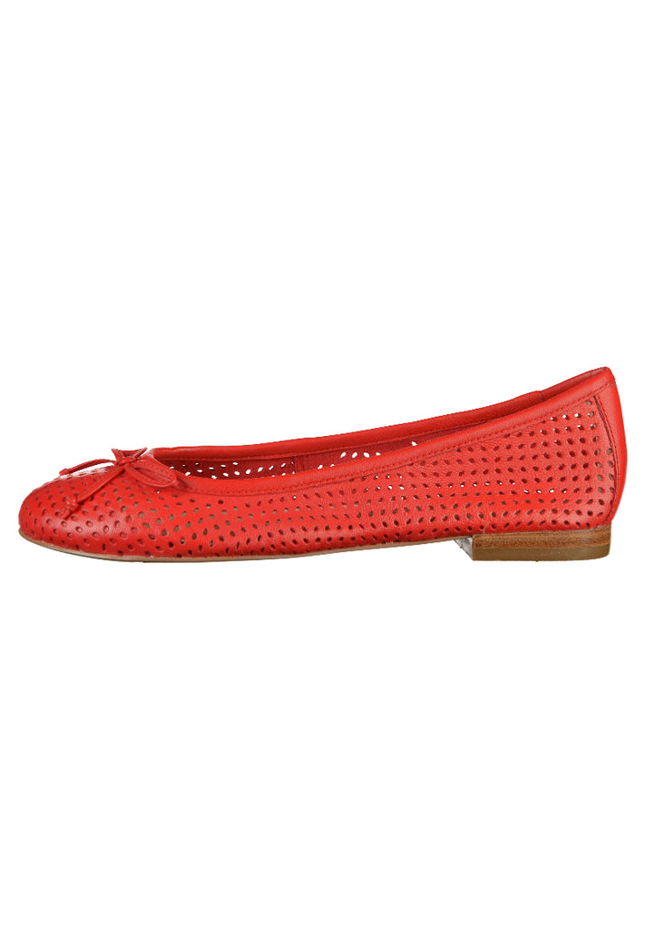 Caprice Ballerinas Leder Rot - surf4shoes