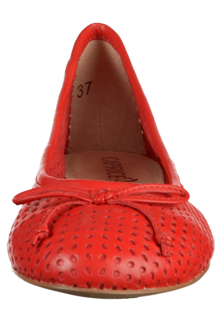 Caprice Ballerinas Leder Rot - surf4shoes