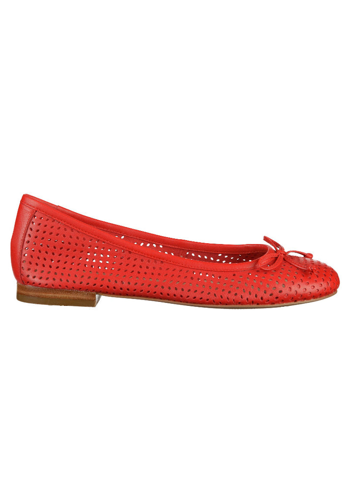 Caprice Ballerinas Leder Rot - surf4shoes
