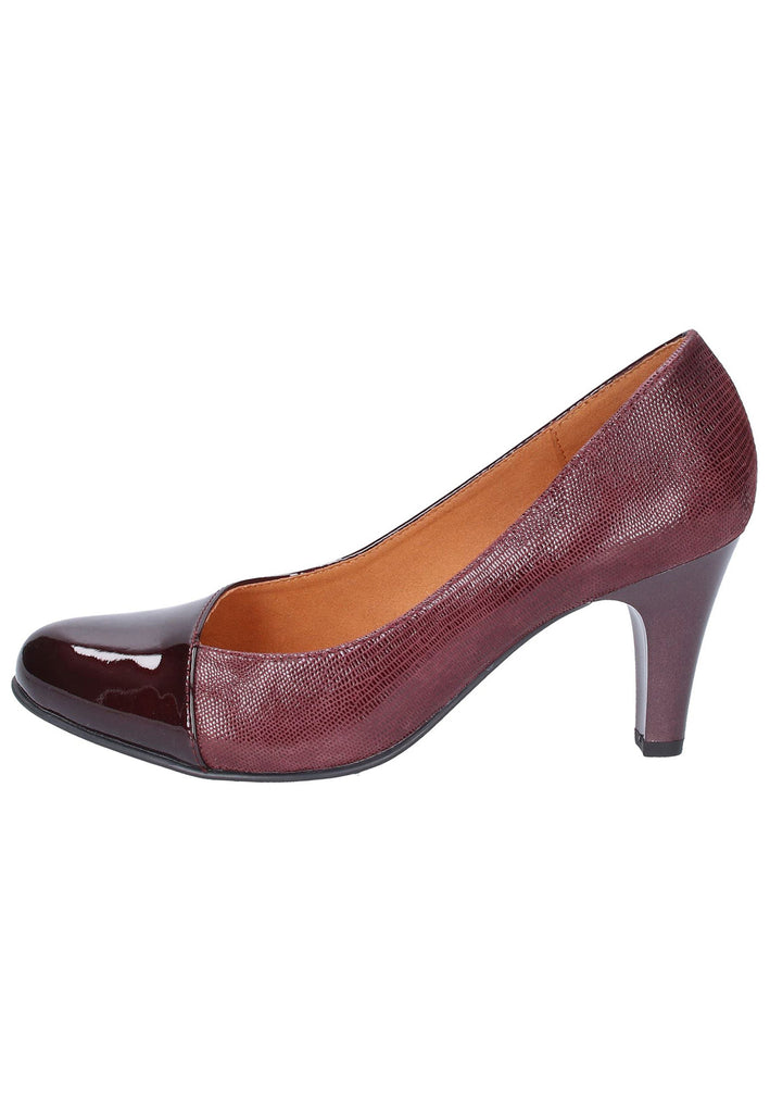 Caprice Pumps Leder Bordeaux - surf4shoes