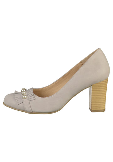 Caprice Pumps Leder Hellgrau - surf4shoes