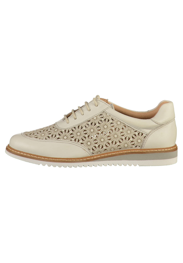 Caprice Halbschuhe Nappaleder Weiß - surf4shoes