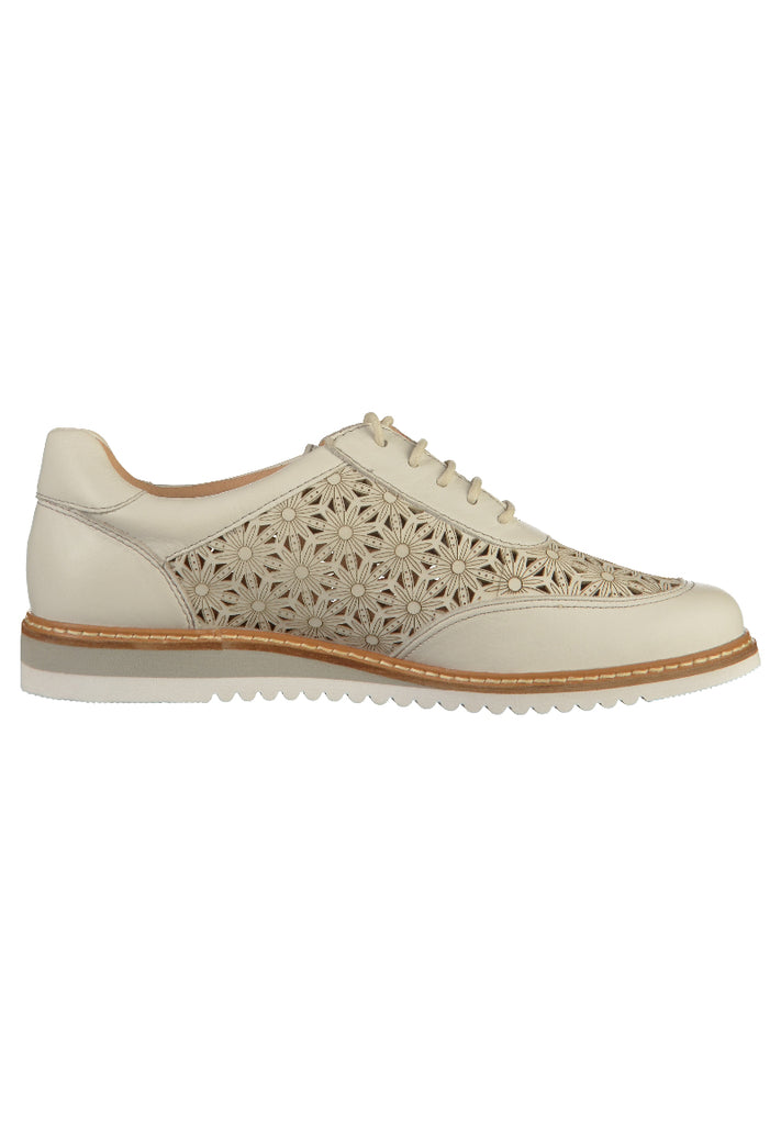 Caprice Halbschuhe Nappaleder Weiß - surf4shoes