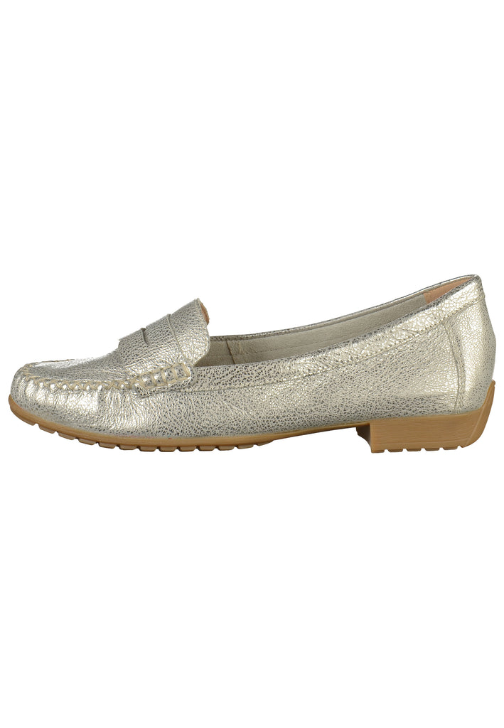Caprice Slipper Leder Silber - surf4shoes