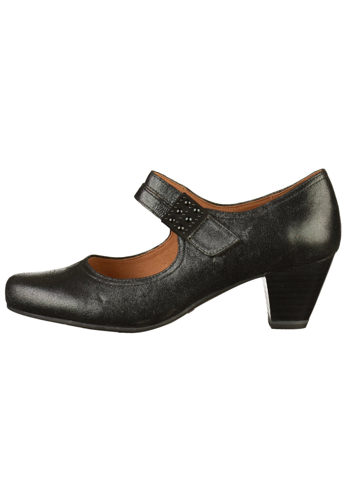 Caprice Pumps Veloursleder Schwarz - surf4shoes