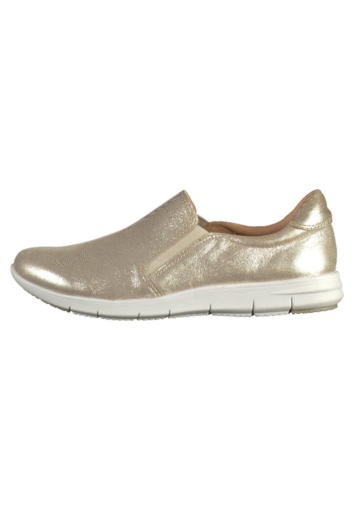 Caprice Slipper Leder Gold - surf4shoes
