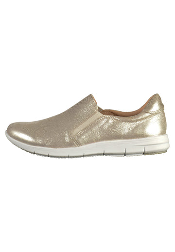 Caprice Slipper Leder Gold - surf4shoes