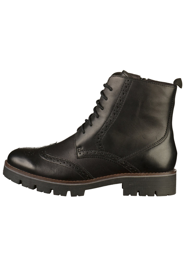 Caprice Stiefelette Leder Schwarz - surf4shoes