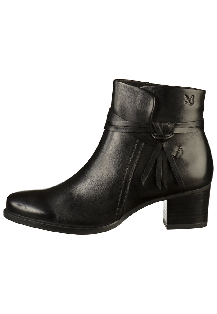Caprice Stiefelette Leder Schwarz - surf4shoes