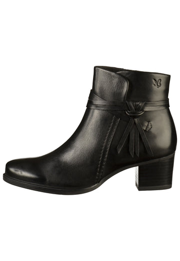 Caprice Stiefelette Leder Schwarz - surf4shoes