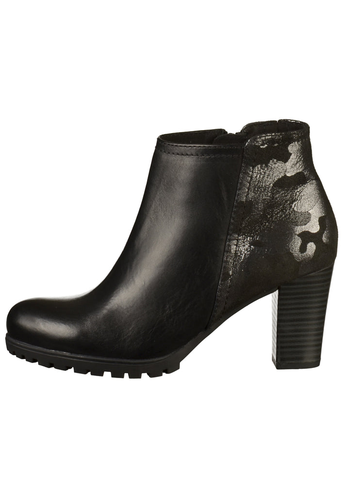 Caprice Stiefelette Glattleder Schwarz - surf4shoes