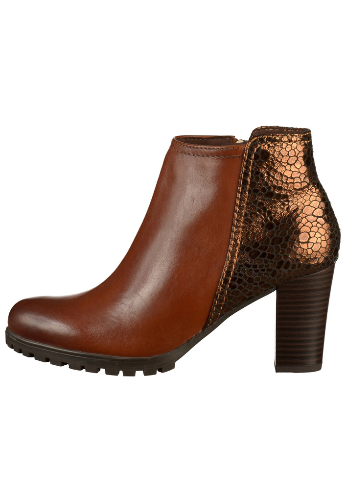 Caprice Stiefelette Glattleder Braun - surf4shoes