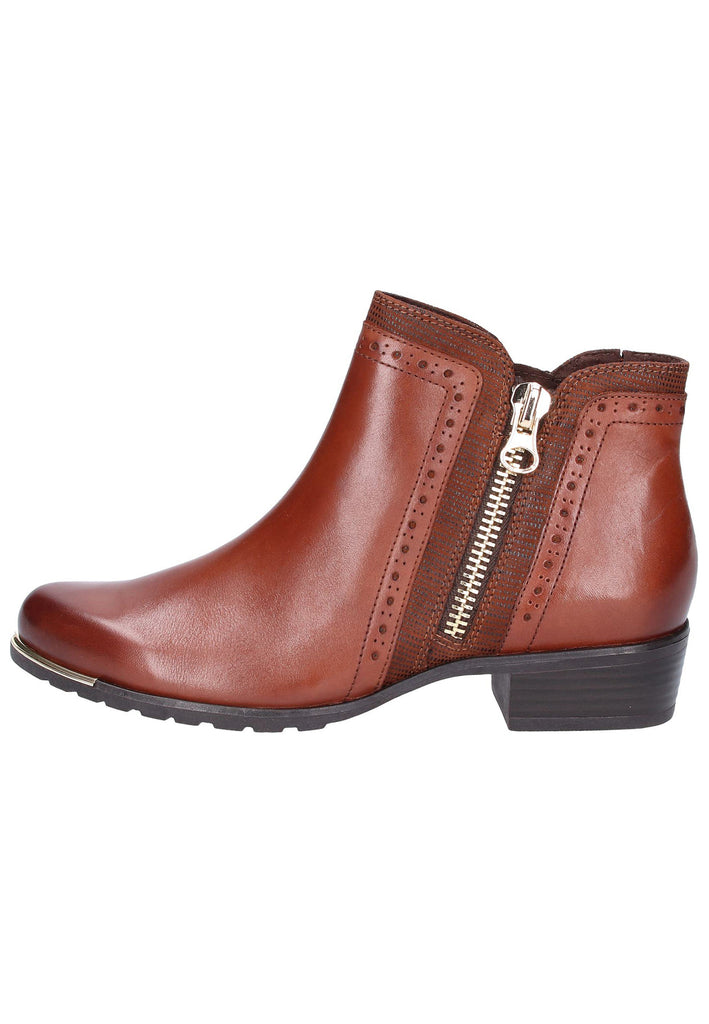 Caprice Stiefelette Leder Cognac - surf4shoes
