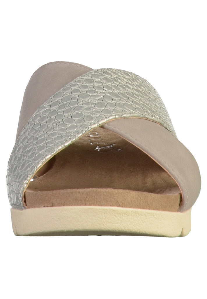 Caprice Pantoletten Leder Grau - surf4shoes