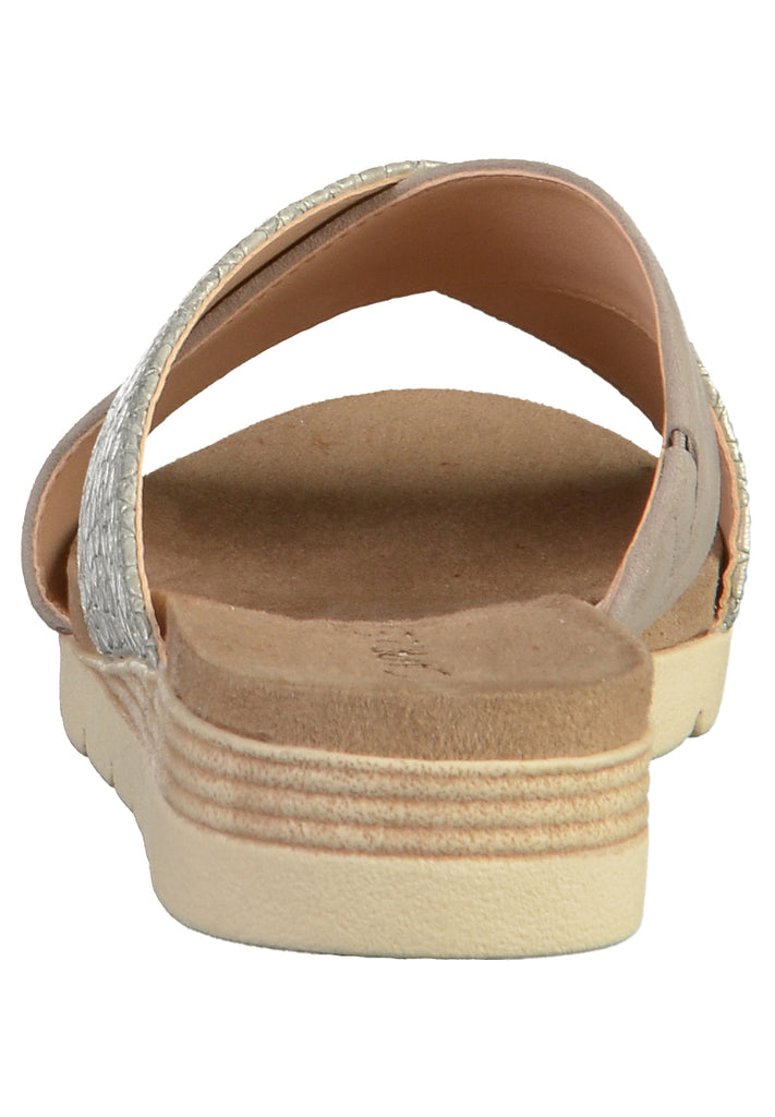 Caprice Pantoletten Leder Grau - surf4shoes