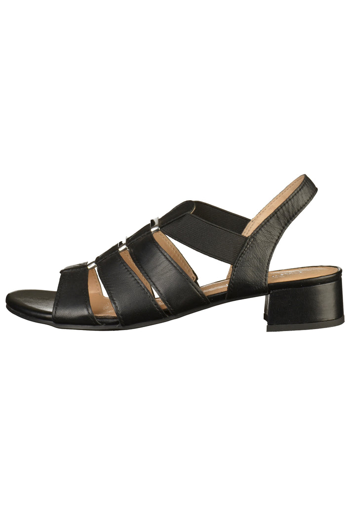 Caprice Sandalen Leder Schwarz - surf4shoes
