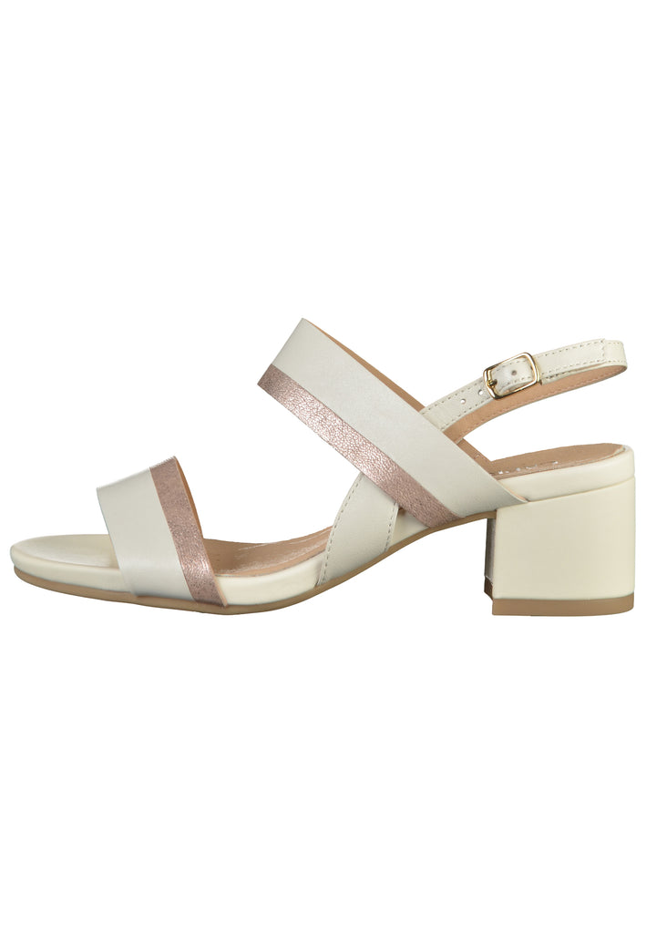 Caprice Sandalen Leder Weiß - surf4shoes
