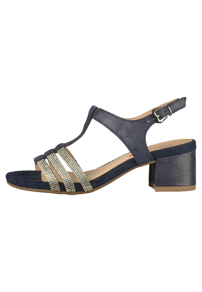 Caprice Sandalen Leder/Textil Navy - surf4shoes