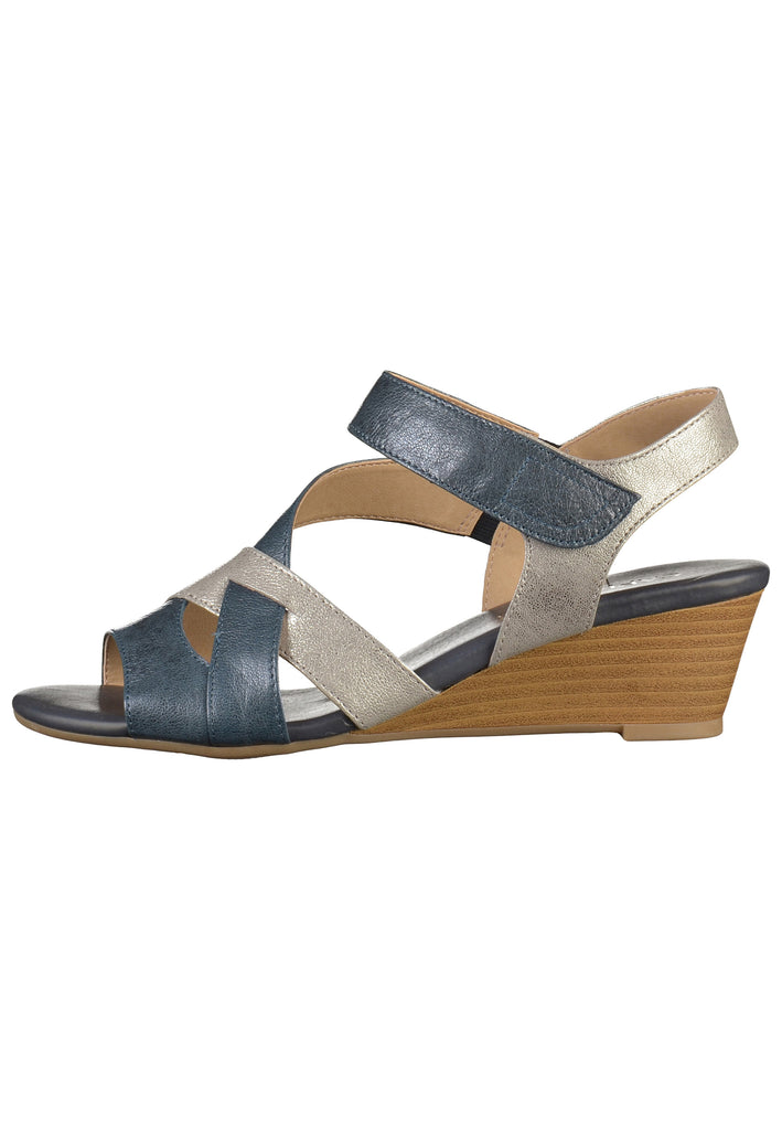 Caprice Sandalen Leder Navy - surf4shoes