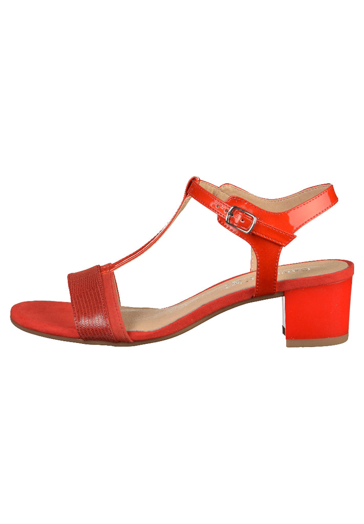 Caprice Sandalen Leder Rot - surf4shoes