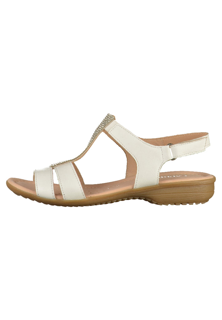 Caprice Sandalen Leder Weiß - surf4shoes