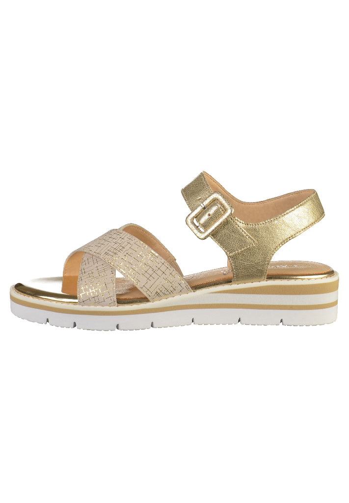 Caprice Sandalen Leder Gold - surf4shoes