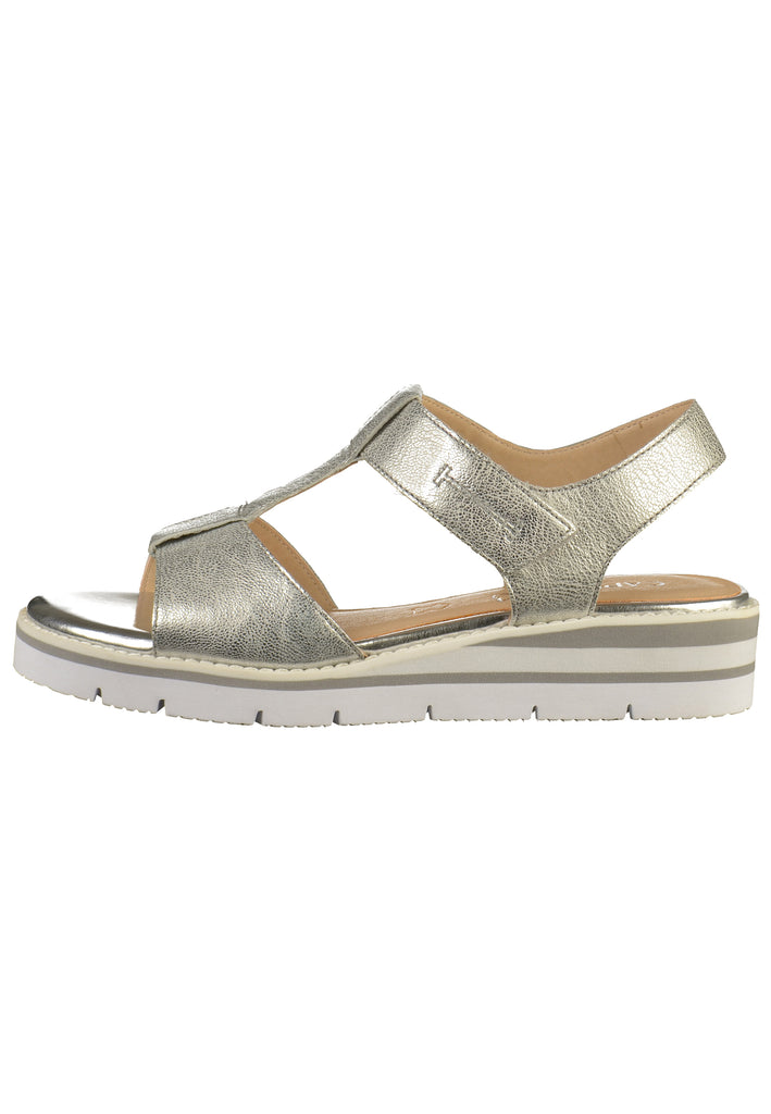 Caprice Sandalen Leder Silber - surf4shoes