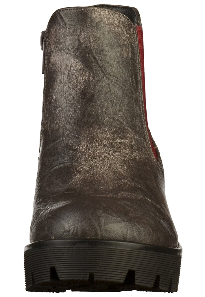 Rieker Stiefelette Lederimitat Grau - surf4shoes