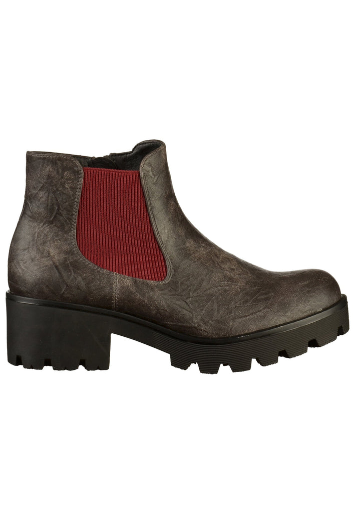 Rieker Stiefelette Lederimitat Grau - surf4shoes