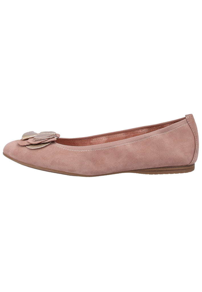 Tamaris Ballerinas Veloursleder Rosa - surf4shoes
