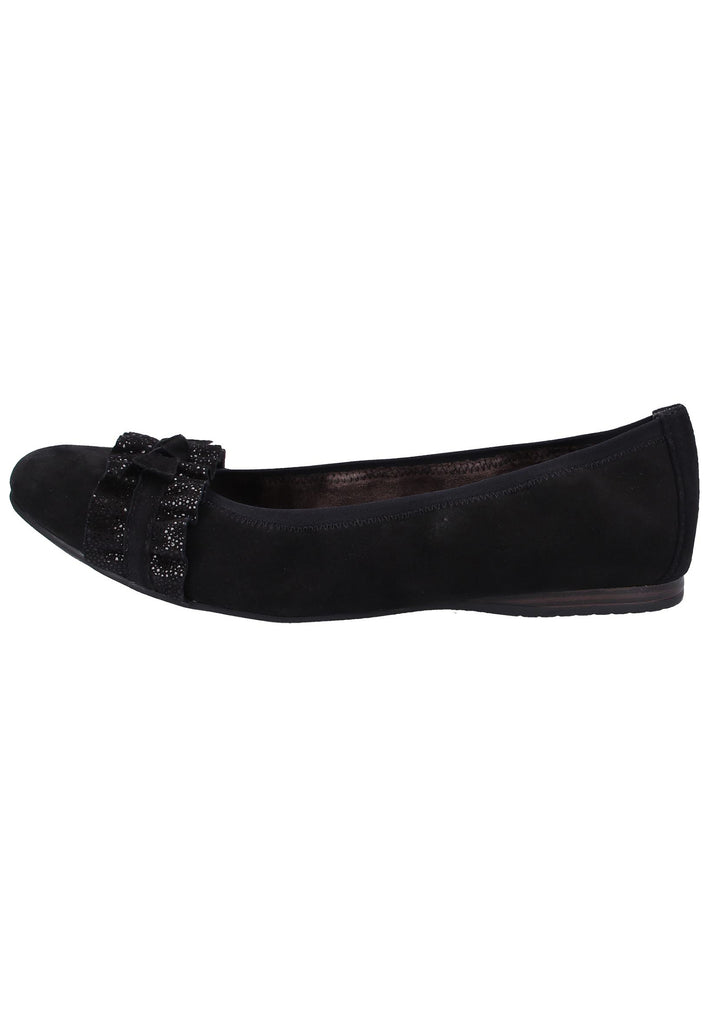 Tamaris Ballerinas Leder Schwarz - surf4shoes